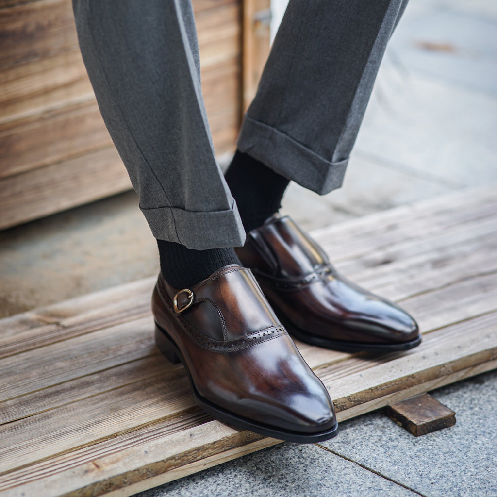 Vescano Vicenza — Monk Strap (Leather Sole)