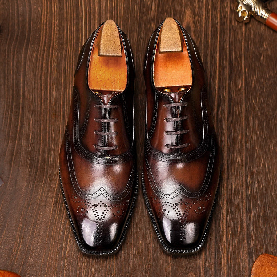 Blake-Stitched Semi-Brogue Oxford