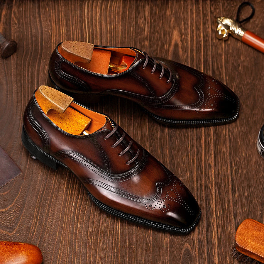 Blake-Stitched Semi-Brogue Oxford