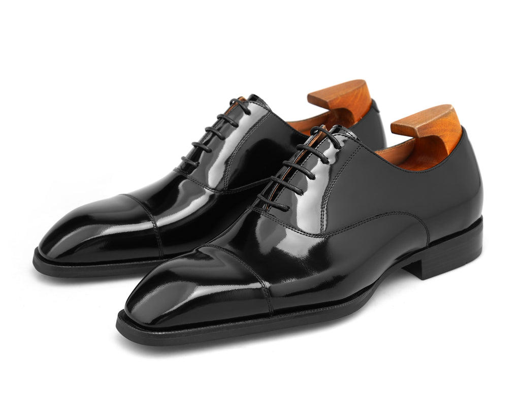 The Vescano&nbsp; — High-Shine Cap-Toe Oxford