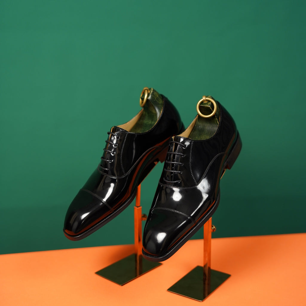 The Vescano&nbsp; — High-Shine Cap-Toe Oxford