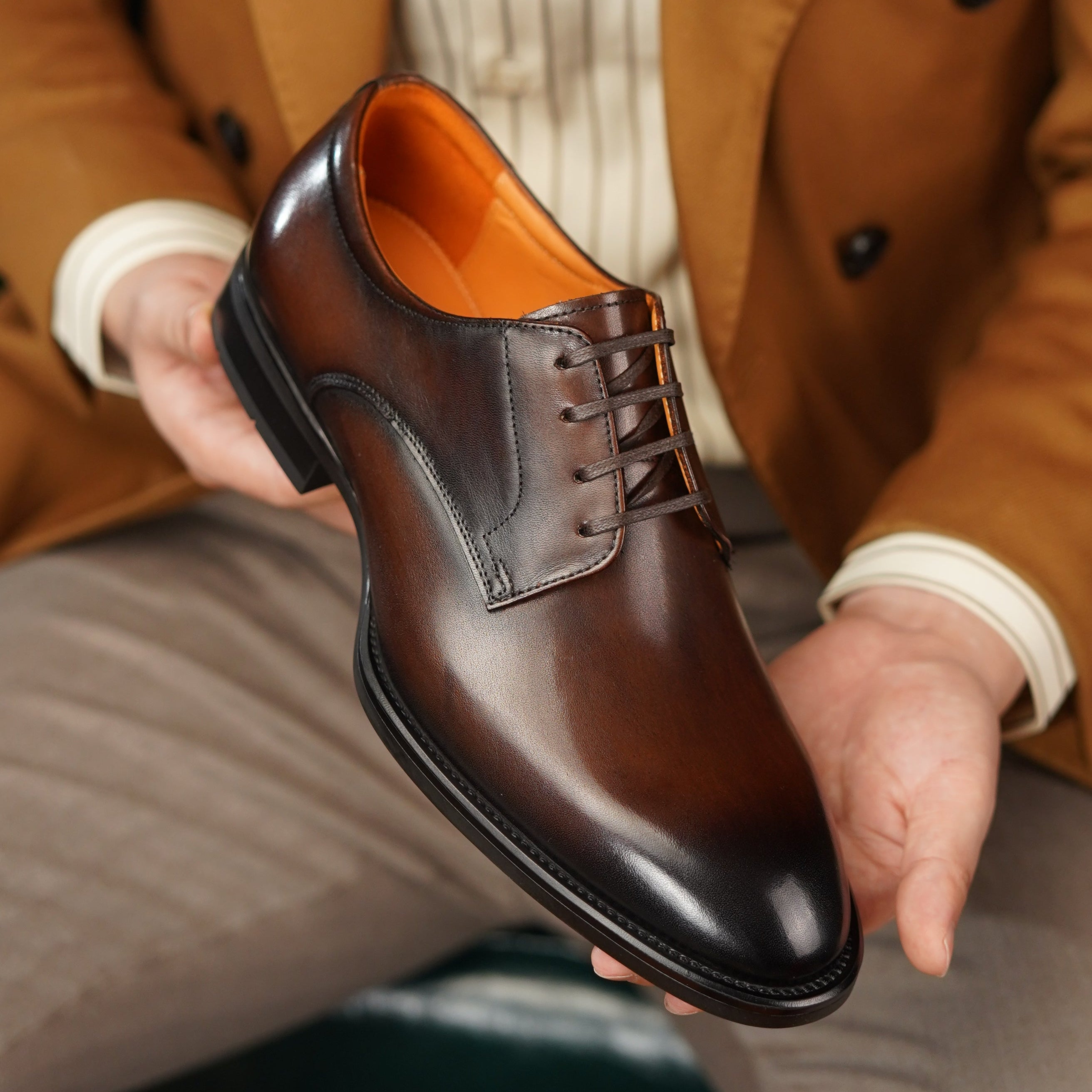 Wholecut Derby Blake Stitched