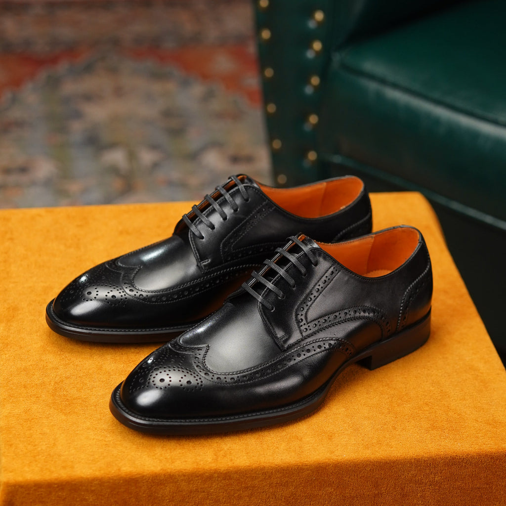 Refined Black-Stitch Derby
