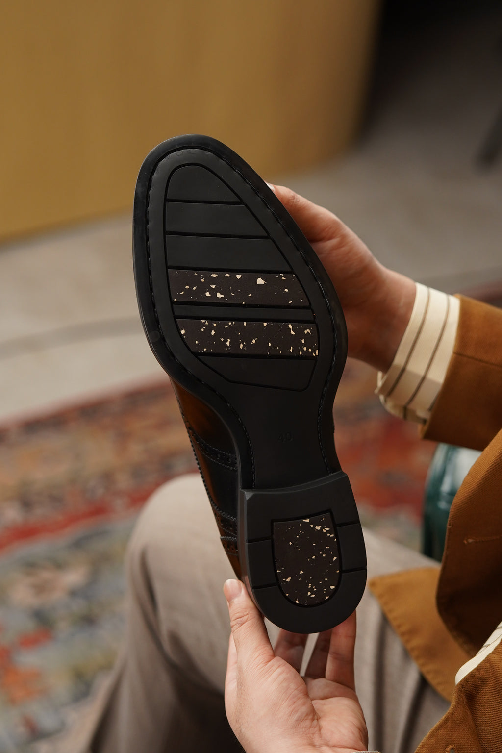 Refined Black-Stitch Derby