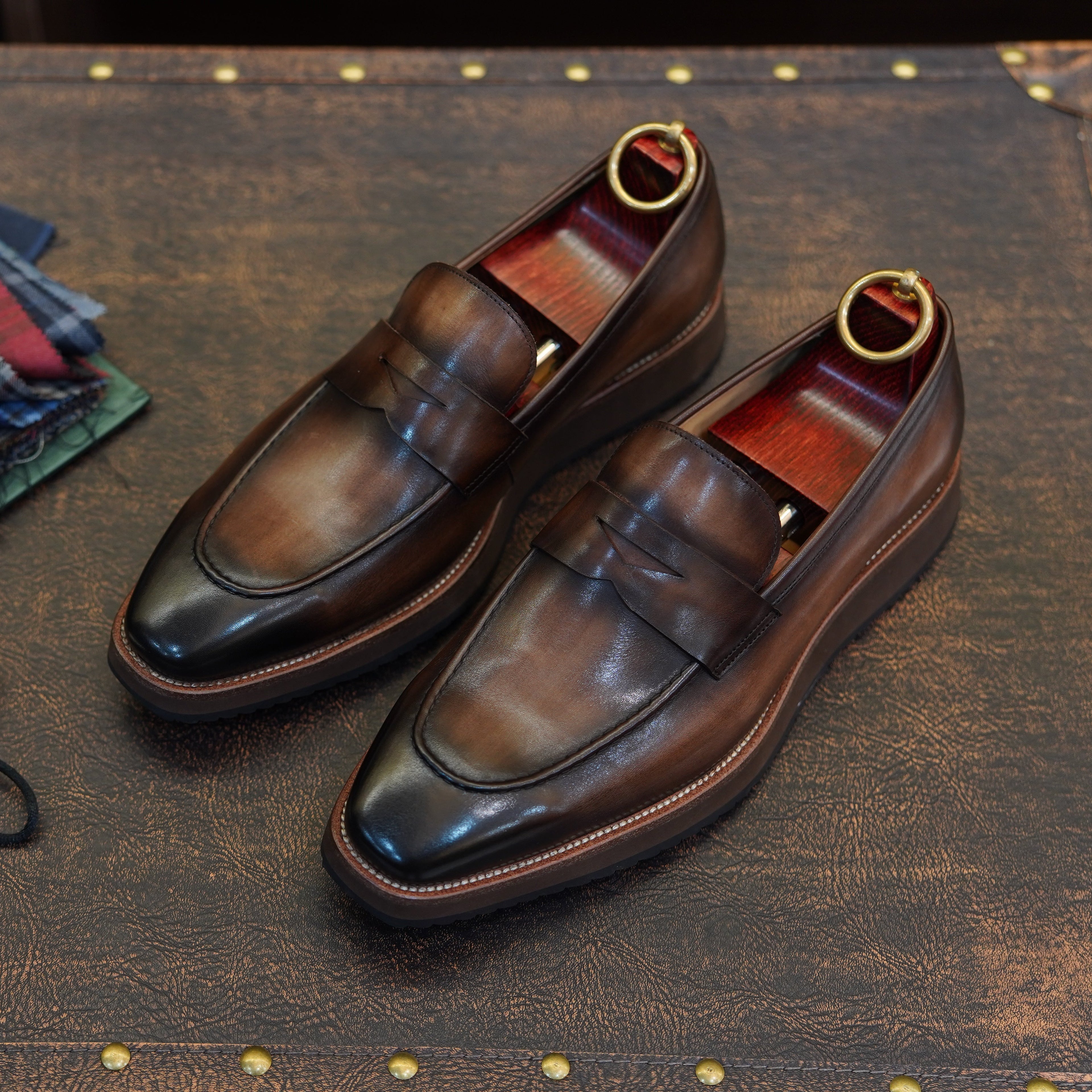 Vescano Urbino — Hand-Patina Penny Loafer