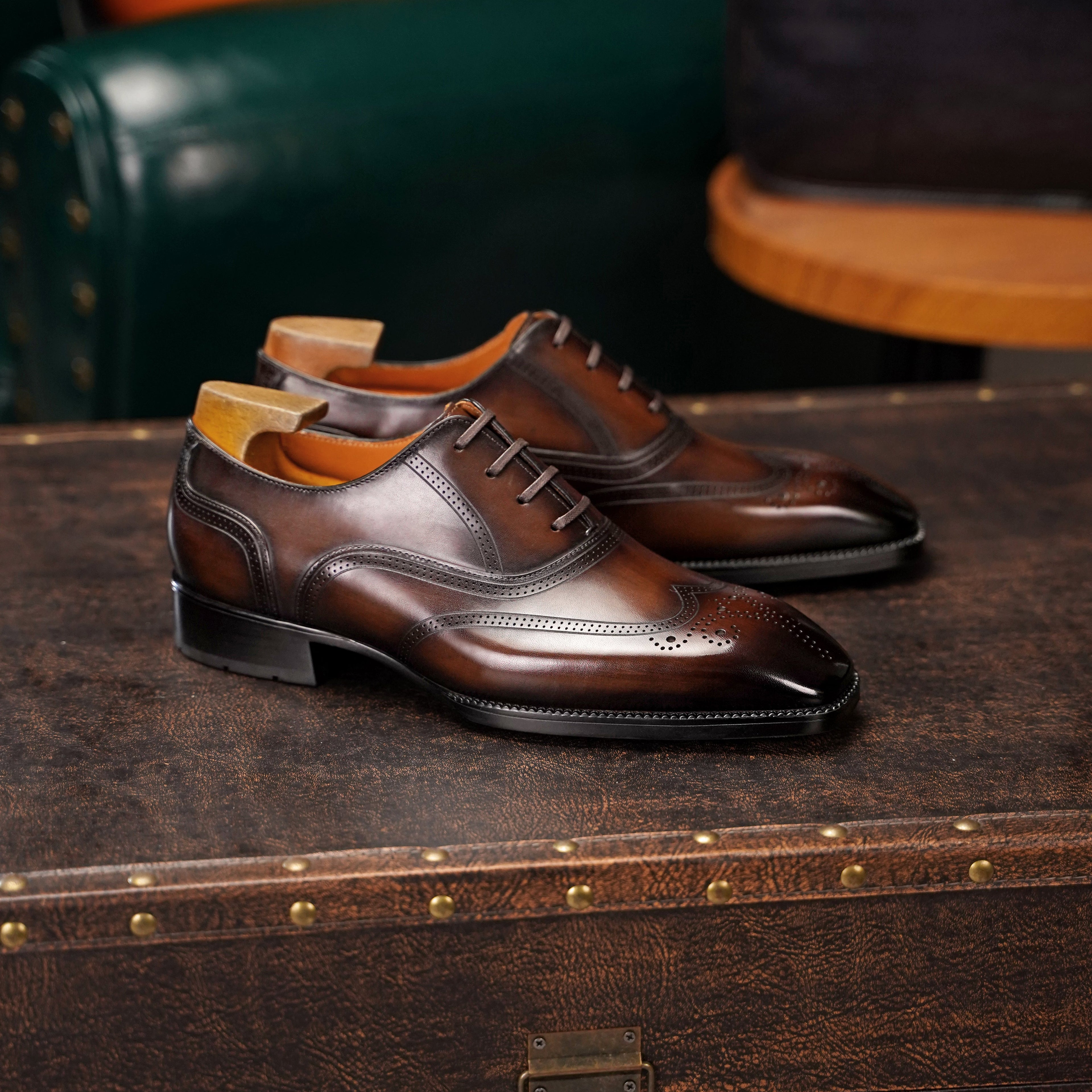 Blake-Stitched Semi-Brogue Oxford