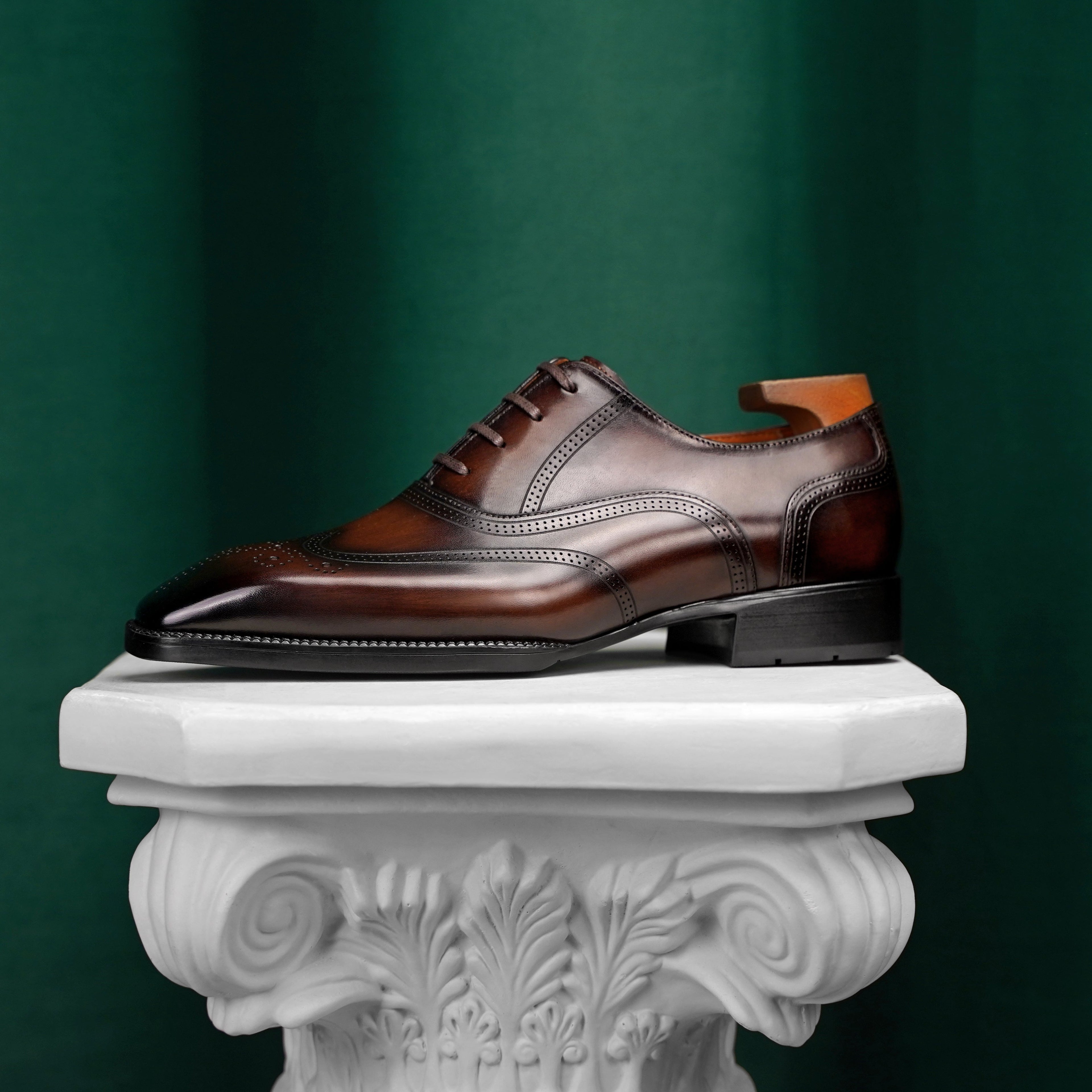 Blake-Stitched Semi-Brogue Oxford