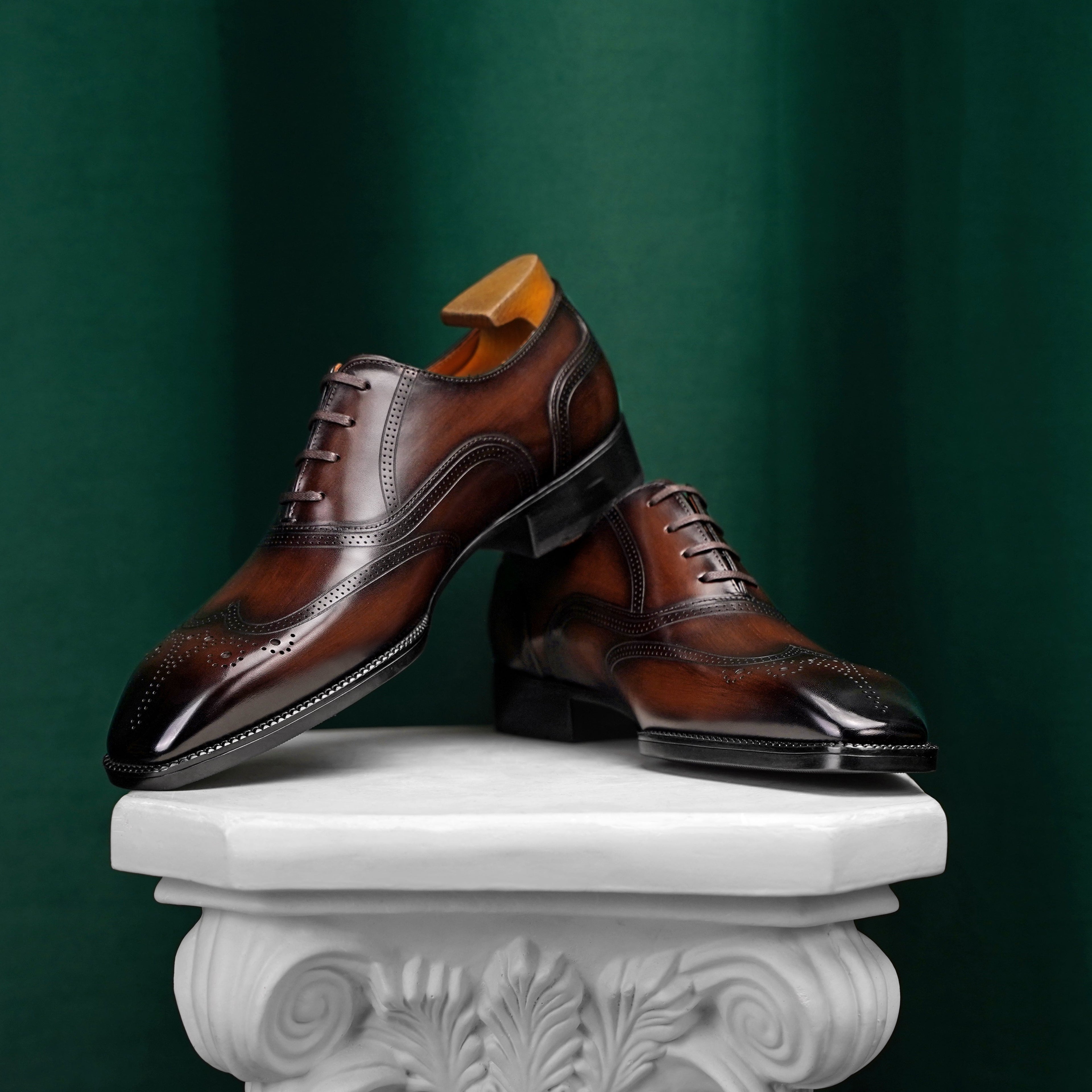 Blake-Stitched Semi-Brogue Oxford