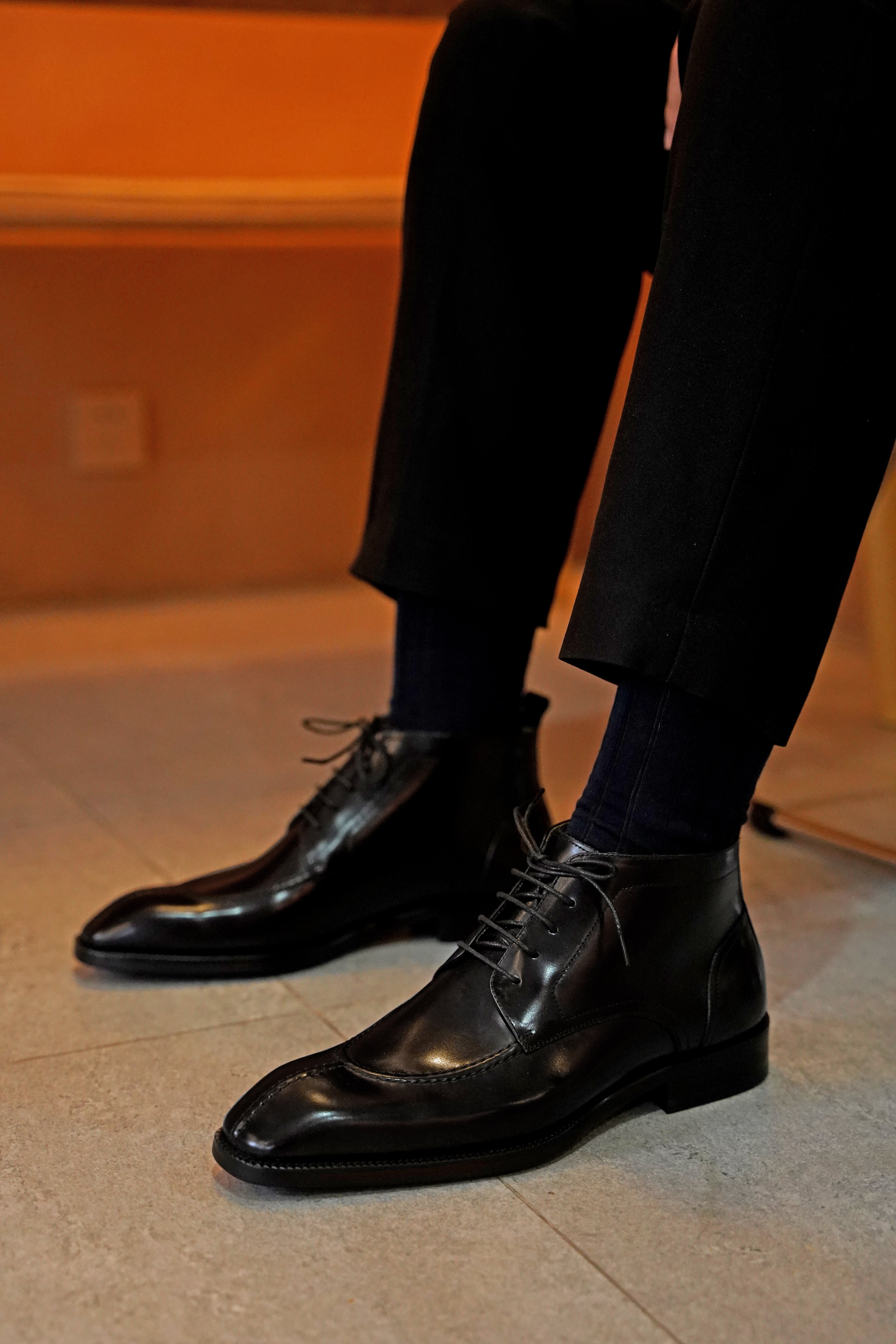The Apron Toe Lace-Up Boot