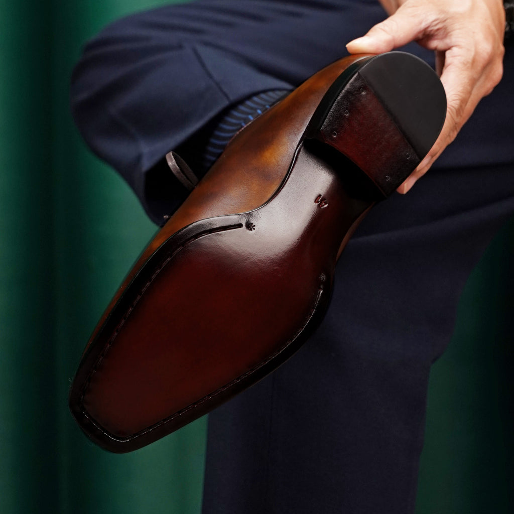 Wholecut Oxford – Burnished Patina