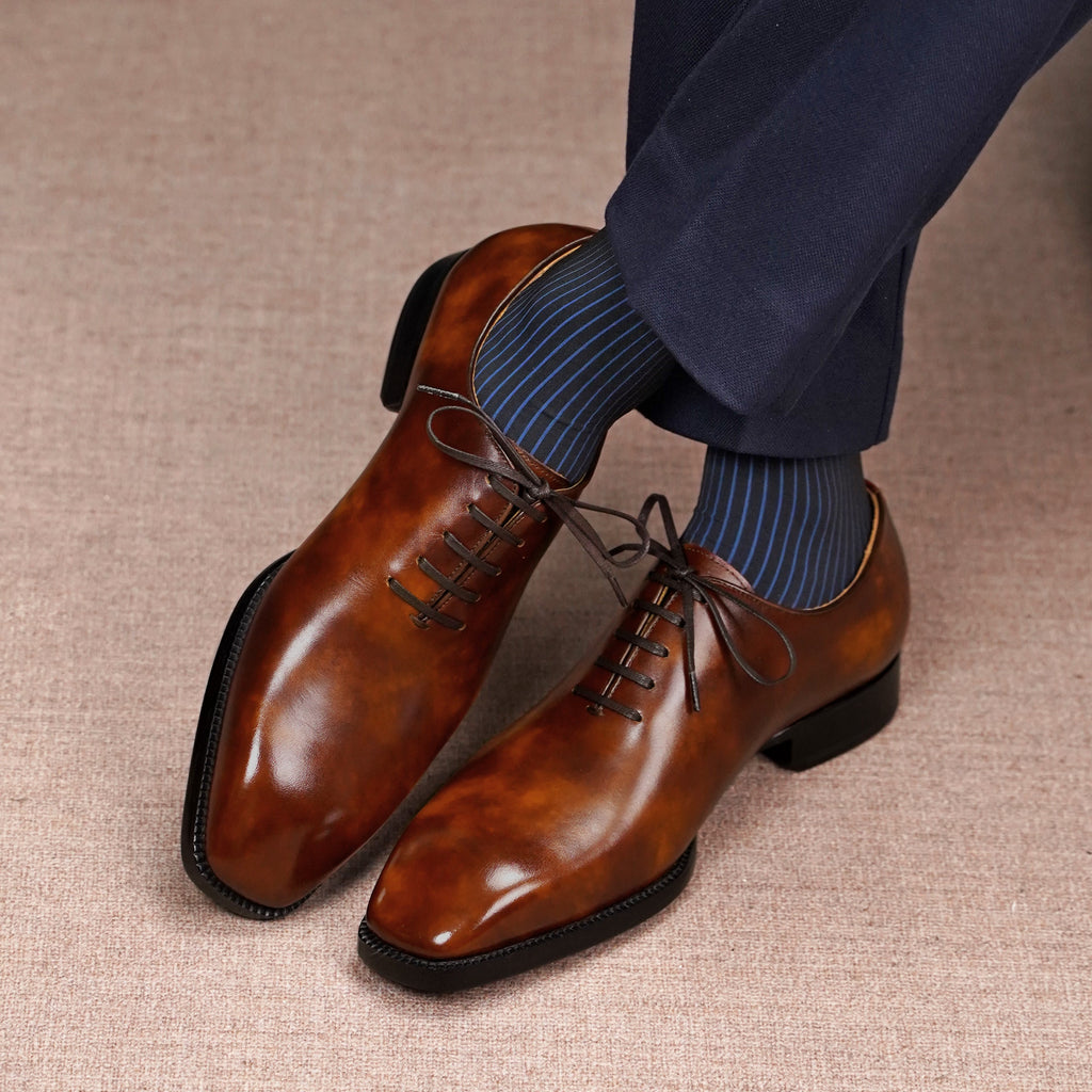 Wholecut Oxford – Burnished Patina