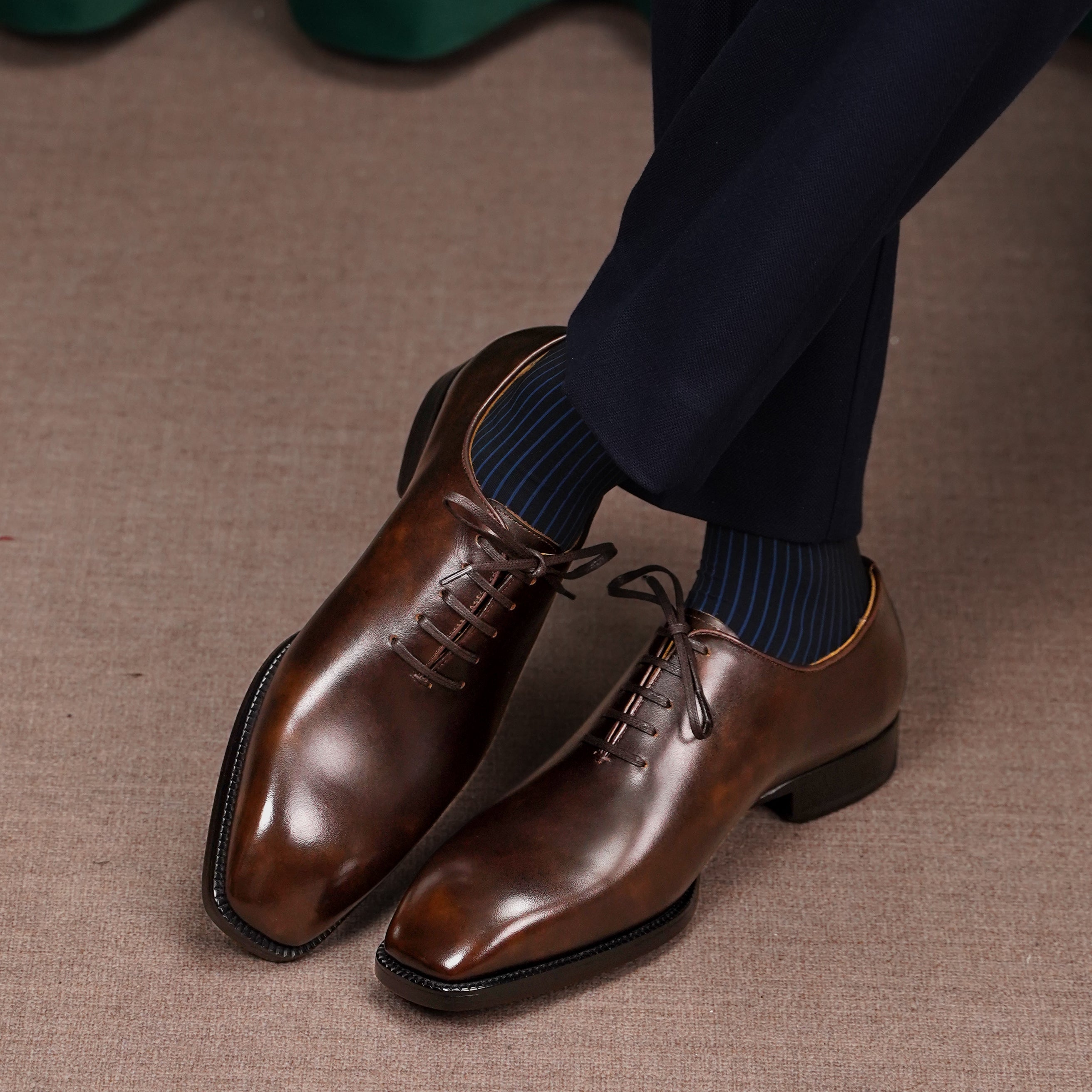 Vescano Siena — Burnished Wholecut Oxford