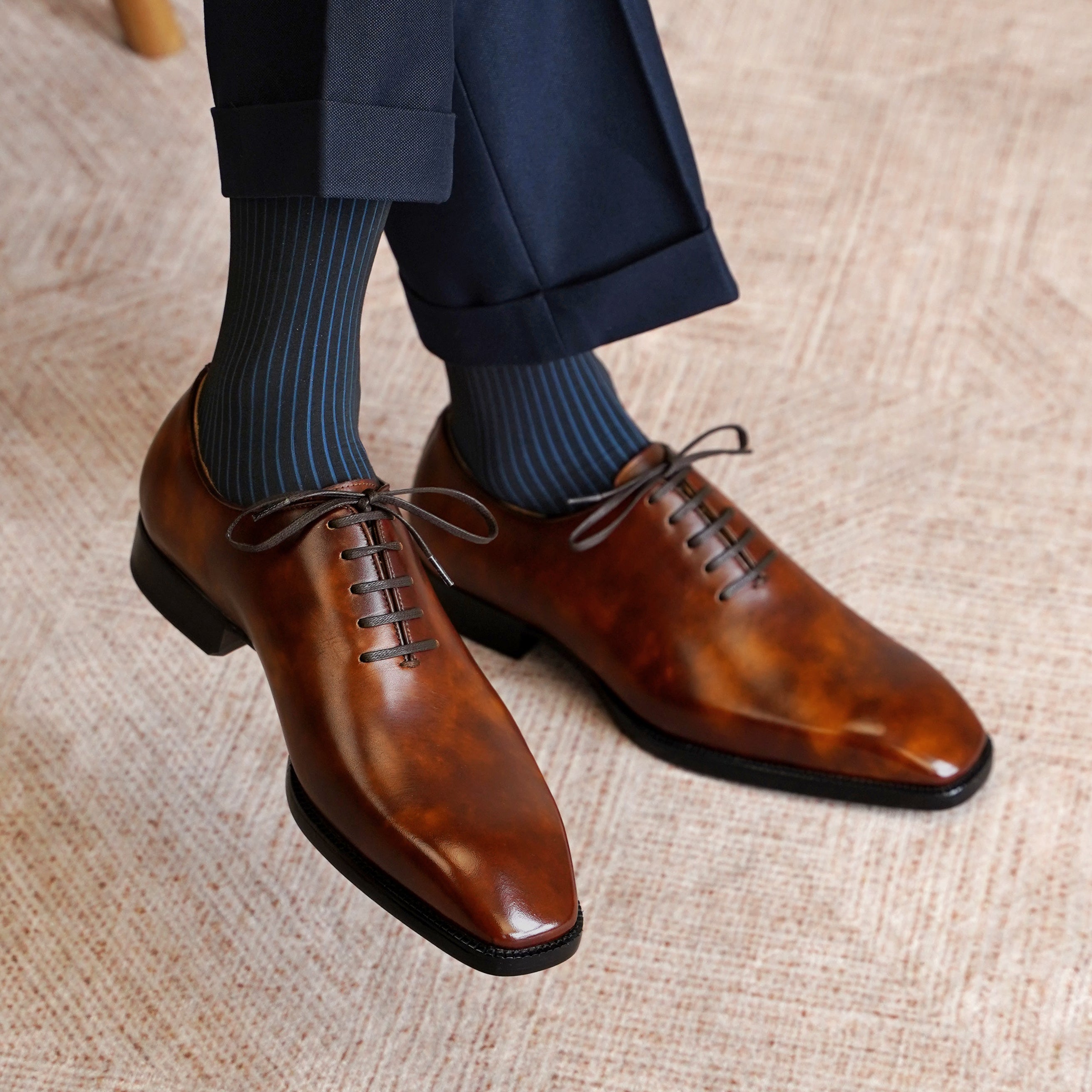 Wholecut Oxford – Burnished Patina
