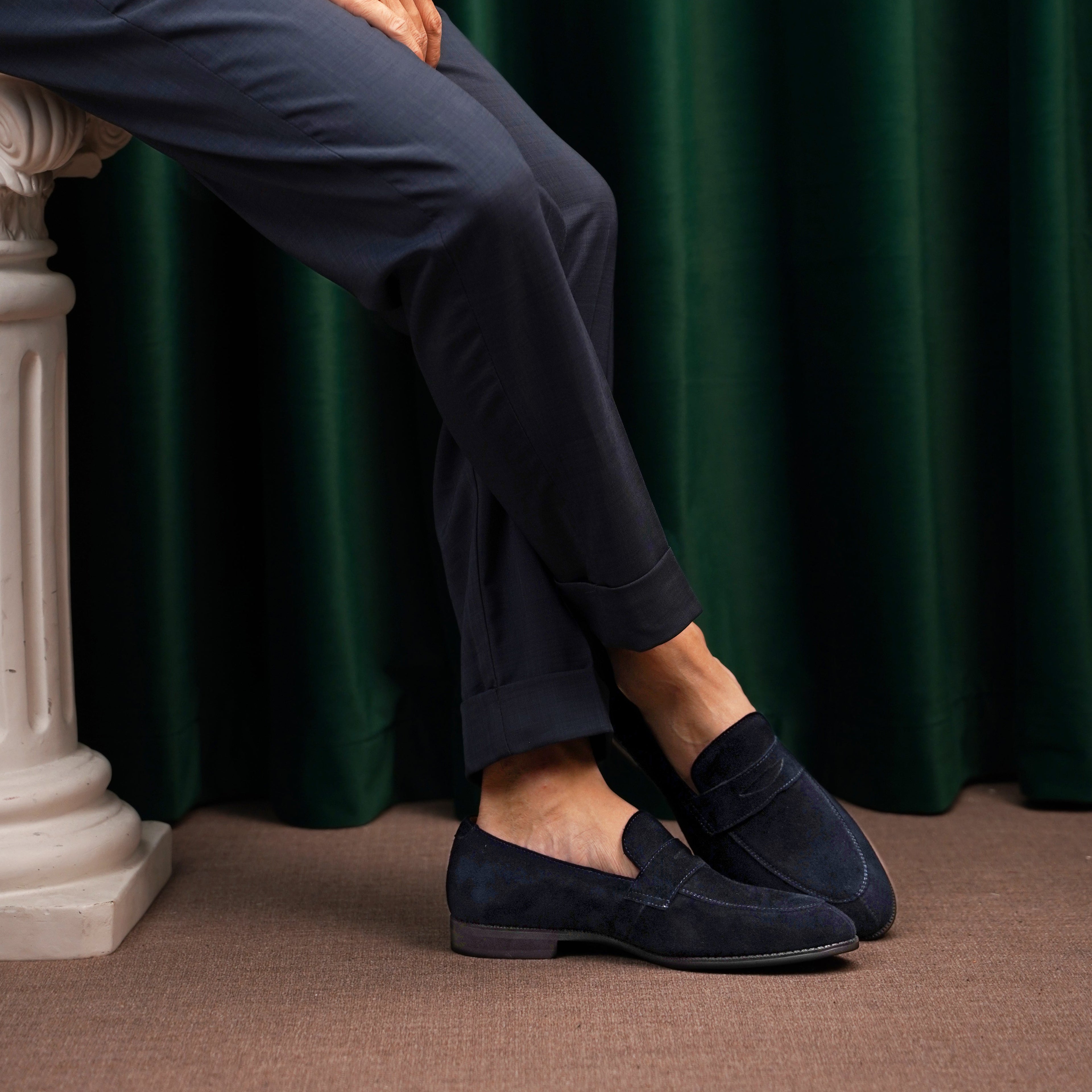 Vescano Taormina — Taupe Suede Loafer