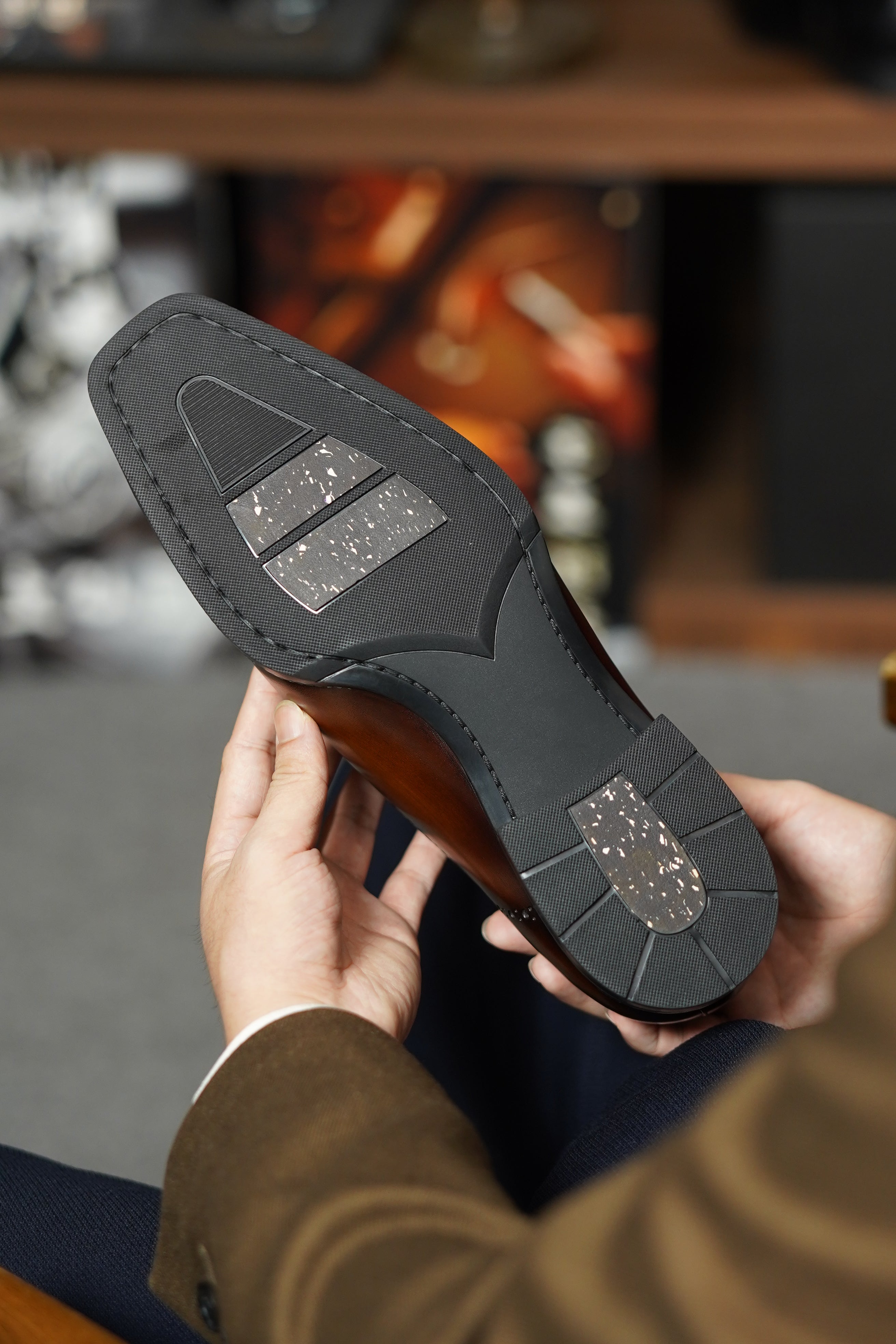 Wingtip Oxford Blake Stitch Leather Shoes